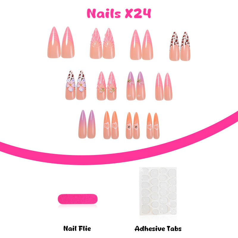 DBO Purl Hand Made 3D Press On Nail # 96-51