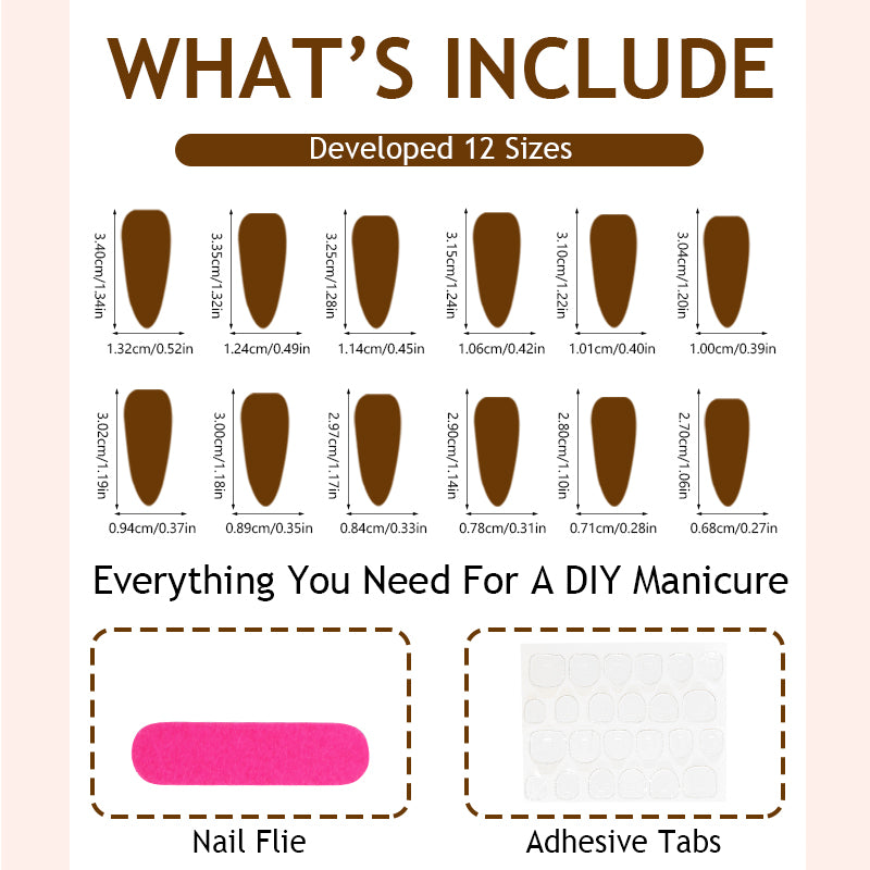 DBO Purl Hand-Made Fake Nail Press On Nails 100-04