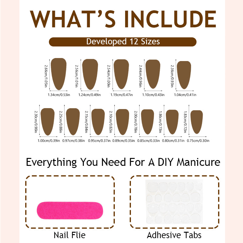 DBO Purl Hand-Made Fake Nail Press On Nails 100-01