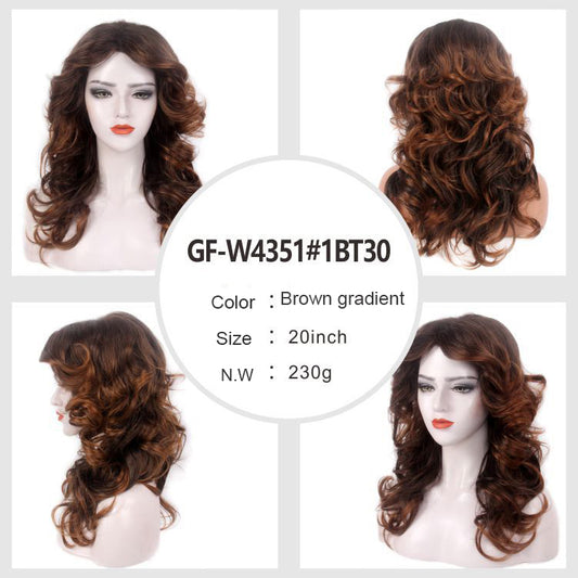 DBO MALL GF-W4351#1BT30 70s Wig Farrah Fawcett Wig Vintage 70th Wigs 613 Blonde Wig for Women Lady